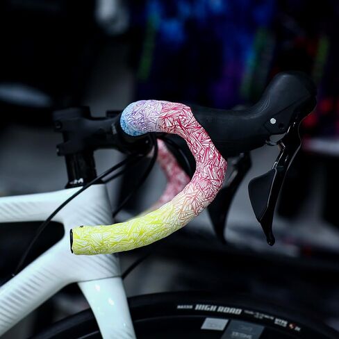 Attitude Fade Road Bike Handlebar Tape with Shock-Absorbing EVA Foam & Eco-Friendly TPU, Anti-Slip Cycling Bar Tape for Enhanced Grip and a Comfortable Ride (2 Rolls) (Fading Blue) in Kuwait