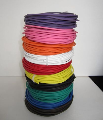 22 Gauge TXL Wire Assortment Pack - 10 Colors, 25 FT Each Color - Made in USA in Saudi Arabia