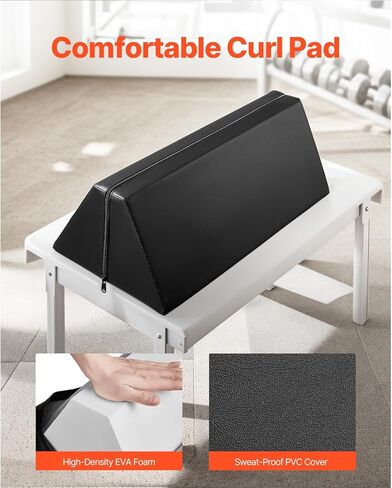 Happybuy Preacher Curl Pad ، وسادة واعظ محمولة ، ومساعدات تدريبية ذات ثقة ذات كفاءة في الفضاء ، ورفع الأثقال عالية الكثافة ، معدات التمارين الرياضية ، عزل الدعم BICEP BICEP للمنزل الصالة الرياضية المنزلية in Saudi Arabia