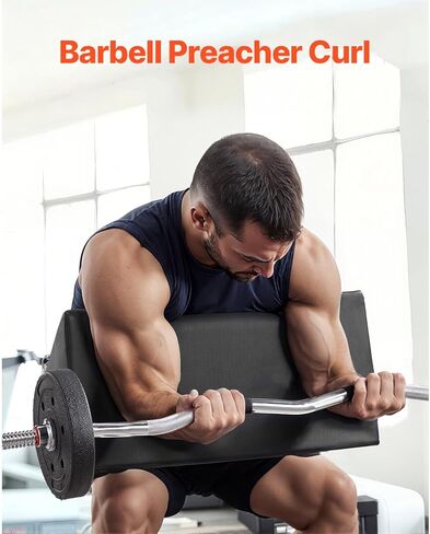 Happybuy Preacher Curl Pad ، وسادة واعظ محمولة ، ومساعدات تدريبية ذات ثقة ذات كفاءة في الفضاء ، ورفع الأثقال عالية الكثافة ، معدات التمارين الرياضية ، عزل الدعم BICEP BICEP للمنزل الصالة الرياضية المنزلية in Saudi Arabia