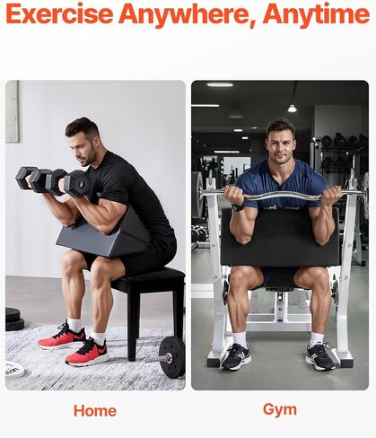 Happybuy Preacher Curl Pad ، وسادة واعظ محمولة ، ومساعدات تدريبية ذات ثقة ذات كفاءة في الفضاء ، ورفع الأثقال عالية الكثافة ، معدات التمارين الرياضية ، عزل الدعم BICEP BICEP للمنزل الصالة الرياضية المنزلية in Saudi Arabia