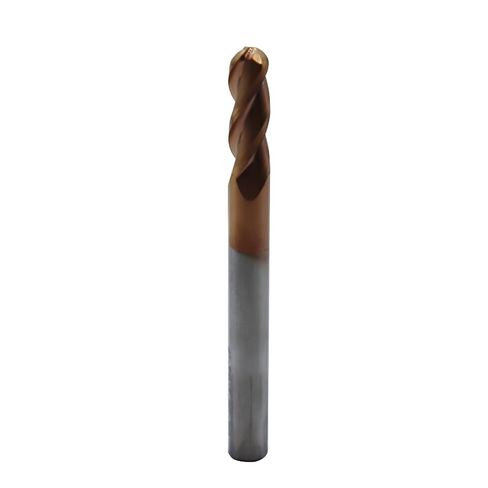 1/4in Ball Nose Solid Carbide End Mill for Aluminum,37 Degree Helix,3 Flute,ZRN Coated Bits Tool for Aluminum and Other Non-Ferrous Materials in Saudi Arabia