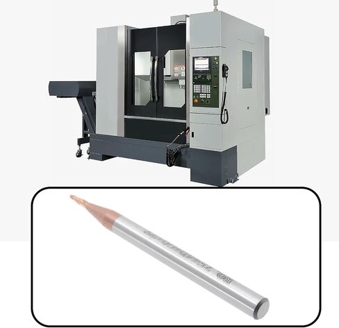 2Pcs 4mm Ball Nose End Mill AlTiN Coated HRC55 Tungsten Carbide for CNC Engraving in Saudi Arabia