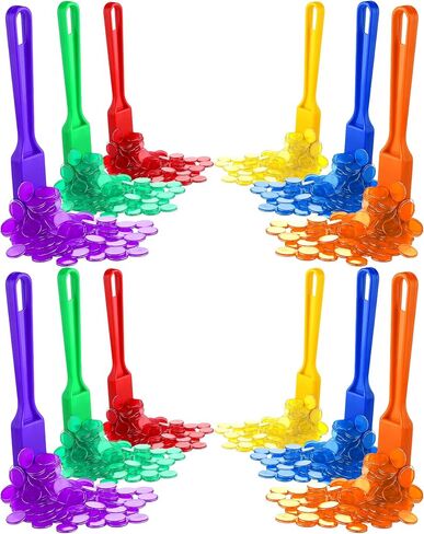 Yunsailing 606 Pcs Bingo Counting Chips Magnetic Wand Set 6 Colors Magnet Wand and Metal Chips Sensory Bin Filler for Kids Family Learning Science Group Game Sorting Classroom Educational Activities in Saudi Arabia