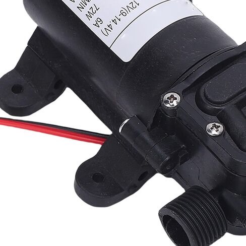 TOPINCN 12V Water Diaphragm Pump, 72W Self Priming Sprayer Pump, 0.9MPA High Power, Plastic and Copper Water Pressure Booster Pump for Car Washing, RVs, Boats, Marine, Irrigation (US Plug) in Saudi Arabia