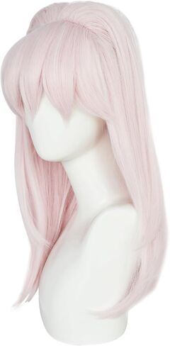 Cosplay Wig Cos Short Straight White Hair for Women Adult Halloween Wigs, Cosplay Con in Saudi Arabia