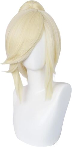 Cosplay Wig Cos Short Straight White Hair for Women Adult Halloween Wigs, Cosplay Con in Saudi Arabia