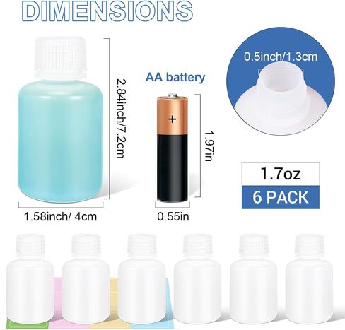 3.4oz Lab Reagent Bottle, Laboratory Grade Chemical Container, Sealed Leak-proof HDPE Pill Bottle, Plastic Sample Bottles（4pack translucent） in Saudi Arabia
