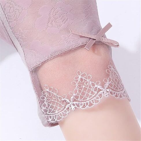 Driving Gloves Women's Ice Silk Breathable Thin Lace Touch Screen Non-slip(D) in Kuwait