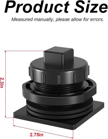 Stock Tank Drain Plug Fit for Commercial 100 150 Gallon Stock Tanks, Easy to Use in Saudi Arabia