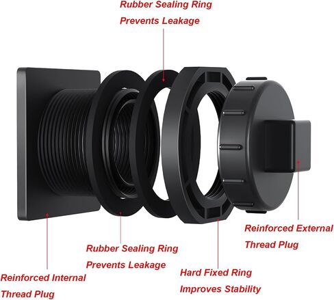 Stock Tank Drain Plug Fit for Commercial 100 150 Gallon Stock Tanks, Easy to Use in Saudi Arabia