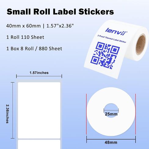 1.57 "× 2.36" ملصق تسميات حرارية 880 ورقة -8 لفة × 110 ملصق ، طباعة ورقة علامة الخط الأزرق ، ملصق ماء/زيت/خدش متعدد الأغراض للمنزل ، المكتب ، شعار dly ، منتج/هدية. in Saudi Arabia