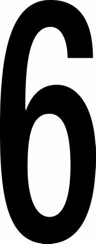 Aviditi "6" ملصقات/ملصقات مستودع فينيل ، 4 "× 2 1/8" ، أسود/أبيض ، (حزمة من 50 علامة) in Saudi Arabia