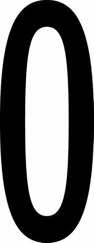 Aviditi "0" ملصقات/ملصقات مستودع فينيل ، 4 "× 2 1/8" ، أسود/أبيض ، (حزمة من 50 ملصقات) in Saudi Arabia