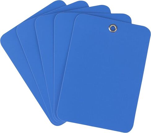 CleverDelights Plastic Tags - 3.5" x 2.5" - 100 Pack - Waterproof Heavy Duty Tear-Resistant - Indoor Outdoor Durable Inventory ID Tag (Red) in Saudi Arabia
