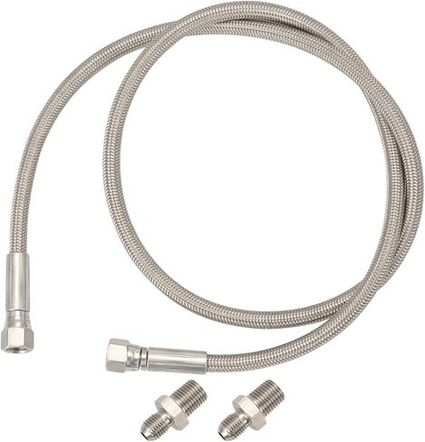 الفولاذ المقاوم للصدأ PTFE خرطوم مقوى 40 "الطول - JIC - 4 أنثى أو 1/4" npt ذكر ، 870psi ، -40 درجة فهرنهايت إلى 400 درجة فهرنهايت ، متوافق مع ARB 740203 in Kuwait