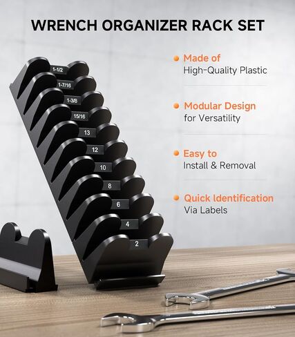 40pcs حامل منظم وجع وحددي - مجموعة تخزين مع Metric & Sae florescent label & anti slip mat ، رف مفصل لدرج صندوق الأدوات ، هدية للأدوات للميكانيكا المهنية الرجال in Saudi Arabia