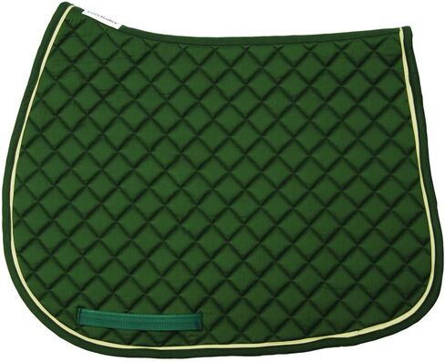 TuffRider Basic All Purpose Saddle Pad with Trim & Piping – Cotton Base, Flannel Lined, Diamond Quilted for Comfort in Kuwait