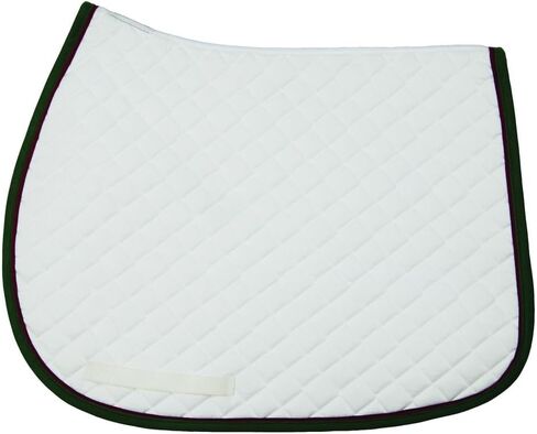 TuffRider Basic All Purpose Saddle Pad with Trim & Piping – Cotton Base, Flannel Lined, Diamond Quilted for Comfort in Kuwait