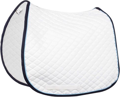 TuffRider Basic All Purpose Saddle Pad with Trim & Piping – Cotton Base, Flannel Lined, Diamond Quilted for Comfort in Kuwait