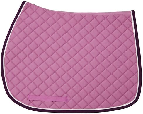 TuffRider Basic All Purpose Saddle Pad with Trim & Piping – Cotton Base, Flannel Lined, Diamond Quilted for Comfort in Kuwait
