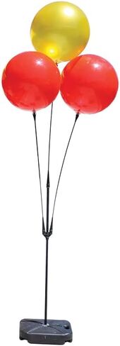 Three Balloon Ground Pole Kit with 46-1/2" Pole, 32" Stems, Adapter Cups, and Cluster Bracket - Reusable Balloon Ground Display Kits - Ideal for Outdoor Decorations and Events - Pack of 4 in Saudi Arabia