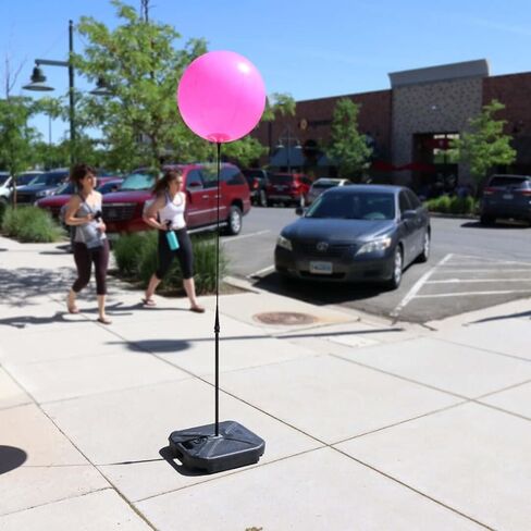 Three Balloon Ground Pole Kit with 46-1/2" Pole, 32" Stems, Adapter Cups, and Cluster Bracket - Reusable Balloon Ground Display Kits - Ideal for Outdoor Decorations and Events - Pack of 4 in Saudi Arabia