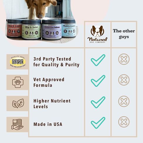 شركة Natural Dog Company Aller-Immune Chews (90 قطعة) ، نكهة الديك الرومي ، بروبيوتيك خاص بالكلاب ، مكمل مناعة الحساسية للكلاب ، يعزز الجهاز المناعي ، مضادات الأكسدة ، حكة في الحكة للكلاب in Kuwait