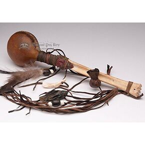 Mission Del Rey American Navajo Spirit Deer Rawhide Rattle 11 " in Saudi Arabia