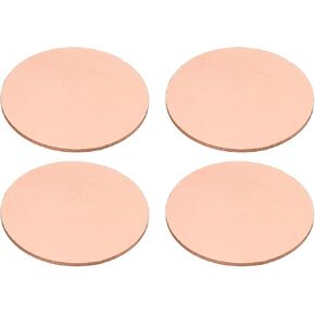 PATIKIL 4 PCS Round Round Copper Plate ، 50 مم دائري من النحاس ، قرص معدني ، دائرة فارغة لدائرة DIY ، إصلاح الليزر ، علامات اسم ختم المعادن ، سميكة 0.8 مم in Kuwait