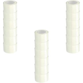 Filament Reinforced Tape, 3/8 Inch x 60 Yards, 96 Pack, Clear Fiberglass Strand Strapping Tape for Bundling Palletizing Reinforcing in Saudi Arabia