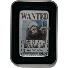 Wanted Poster Pirate Anime Collectible Flip Lighter (Aluminum Silver, Sanji Derp) in Saudi Arabia