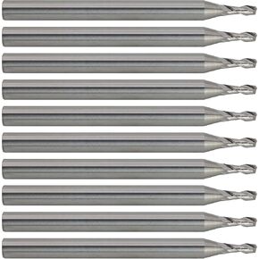 CME 1 PCS Micrograin Carbide End Mills ، الأنف المربع ، إنهاء مشرق (غير مصقول) ، 1/2 "قطر الطاحونة ، 3" طول من القطع ، 6 "الطول الكلي ، 2 الفلوت ، القطع المركزية in Kuwait