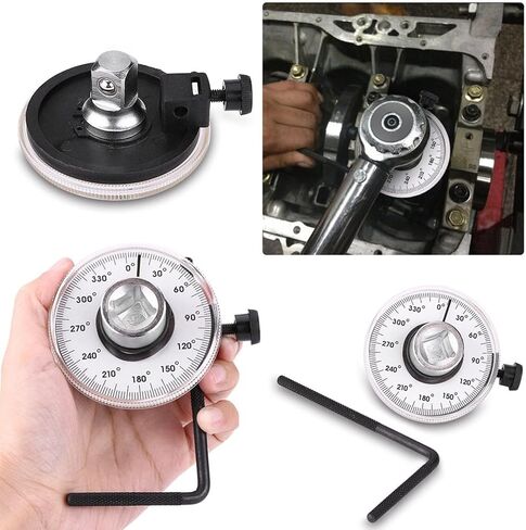 1/2 Inch Torque Wrench Angle Gauge Tool 360 Degree Adjustable Drive Torque meter Wrench Set Automobile Angular Torque Meter Measuring in Saudi Arabia