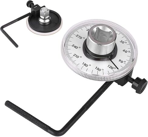 1/2 Inch Torque Wrench Angle Gauge Tool 360 Degree Adjustable Drive Torque meter Wrench Set Automobile Angular Torque Meter Measuring in Saudi Arabia
