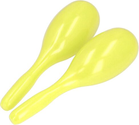 Maracas للبالغين ، maracas maracas للأطفال القوي و 2pcs على شكل إيقاع يدوي على شكل ktv روضة أطفال (أصفر) in Saudi Arabia