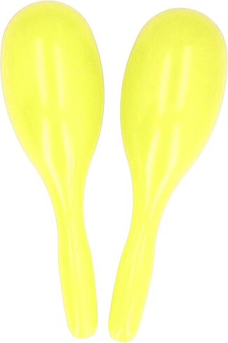 Maracas للبالغين ، maracas maracas للأطفال القوي و 2pcs على شكل إيقاع يدوي على شكل ktv روضة أطفال (أصفر) in Saudi Arabia
