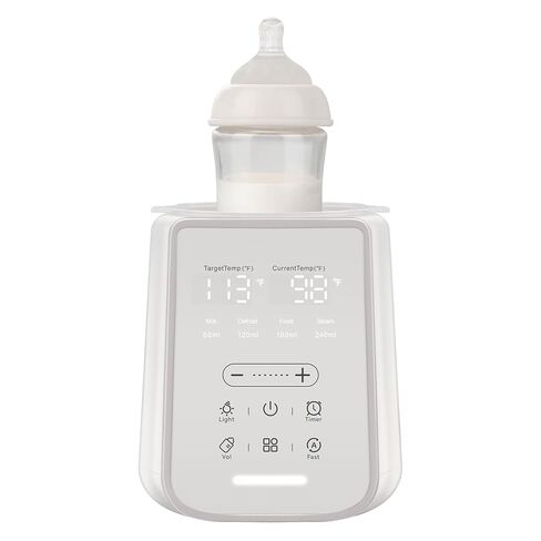 Baby Bottle Warmer for Breast Milk with Timer & Night Light, 11-in-1 Milk Warmer for Baby Bottles, 48H Keep Warm, BPA-Free Fast Heating with Adjustable Temperature (86-194℉) for Glass/PPSU Bottles in Kuwait