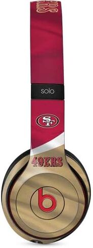 Skinit Decal Audio Skin Compatible with Beats Solo 3 Wireless - Officially Licensed NFL San Francisco 49ers Design in Saudi Arabia
