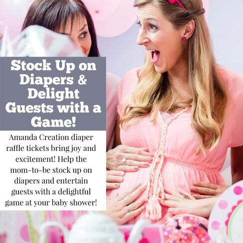Amanda Creation “Guess Whooo" Owl Diaper Raffle Tickets for Baby Boy Showers, 20 2" X 3" Double Sided Insert Cards for Games, Bring a Pack of Diapers to Win Favors & Prizes! in Saudi Arabia