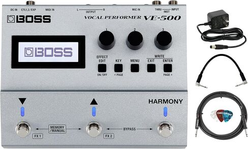 Boss VE-500 Photal Perfer Bundle مع كابل أدوات 10 أقدام ، كابل التصحيح ، ويختار in Kuwait
