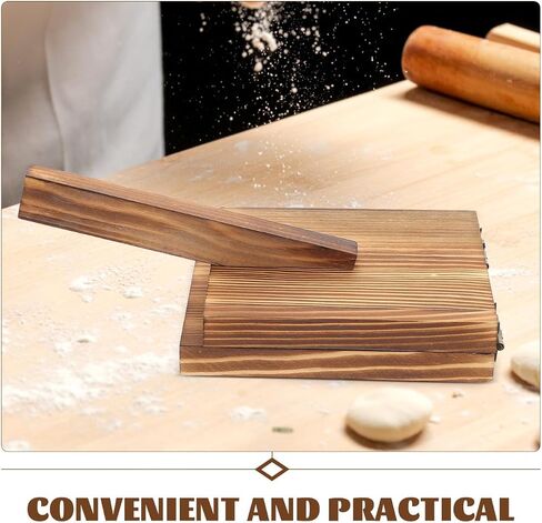 Cabilock Wooden Tortilla Press Tool Tooling Dumpling Skin Maker مع مقبض مريح لعجين البيتزا والمعجنات والإمباناداس والبسكويت وملفات تعريف الارتباط in Saudi Arabia