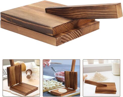Cabilock Wooden Tortilla Press Tool Tooling Dumpling Skin Maker مع مقبض مريح لعجين البيتزا والمعجنات والإمباناداس والبسكويت وملفات تعريف الارتباط in Saudi Arabia