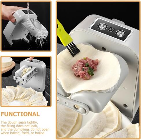 PRETYZOOM Electric Dumpling Maker Machine Automatic Household Dumpling Press for Easy Wrapping Food-grade Material for Making Ravioli and Empanadas in Saudi Arabia