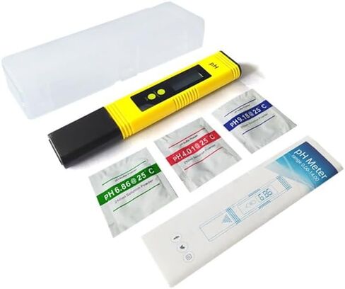 مقياس الرقم الهيدروجيني للمياه الزراعية المائية الرقمية PH PEN 0.01 حجم الجيب عالي الدقة مع نطاق قياس 0-14 درجة الحموضة للشرب المنزلي ومسبح وحوض السمك （الأصفر） in Saudi Arabia