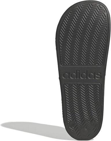 Adidas للجنسين Adilette Slide Slide Slide ، أبيض/أسود/أسود ، 11 رجلاً أمريكي in Kuwait