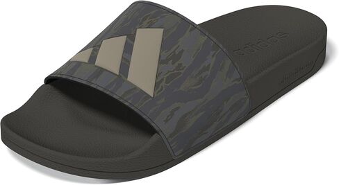 Adidas للجنسين Adilette Slide Slide Slide ، أبيض/أسود/أسود ، 11 رجلاً أمريكي in Kuwait