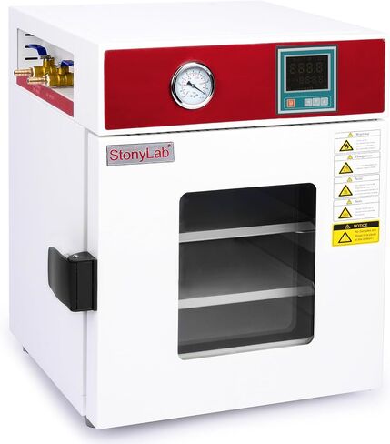 فرن تجفيف الفراغ الرقمي Stonylab ، 0.85 متر مكعب ، 110 فولت ، RT+10-250 ℃ لتجفيف المختبر والتدفئة ، مع مقياس فراغ ووحدة تحكم رقمية ، CE معتمد in Kuwait