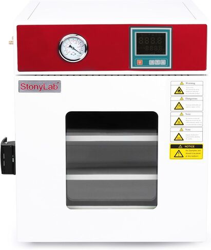 فرن تجفيف الفراغ الرقمي Stonylab ، 0.85 متر مكعب ، 110 فولت ، RT+10-250 ℃ لتجفيف المختبر والتدفئة ، مع مقياس فراغ ووحدة تحكم رقمية ، CE معتمد in Kuwait