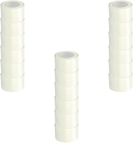 Filament Reinforced Tape, 3/8 Inch x 60 Yards, 96 Pack, Clear Fiberglass Strand Strapping Tape for Bundling Palletizing Reinforcing in Saudi Arabia